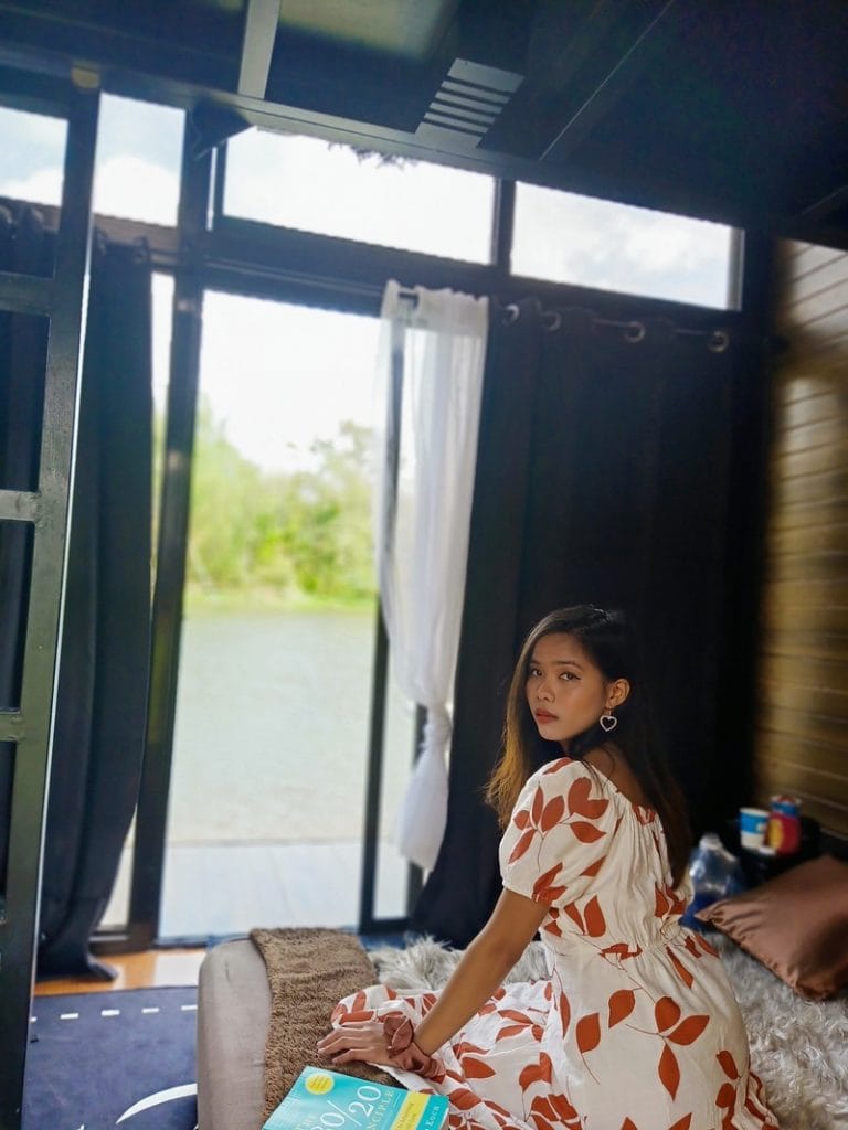 inside the tiny cube house