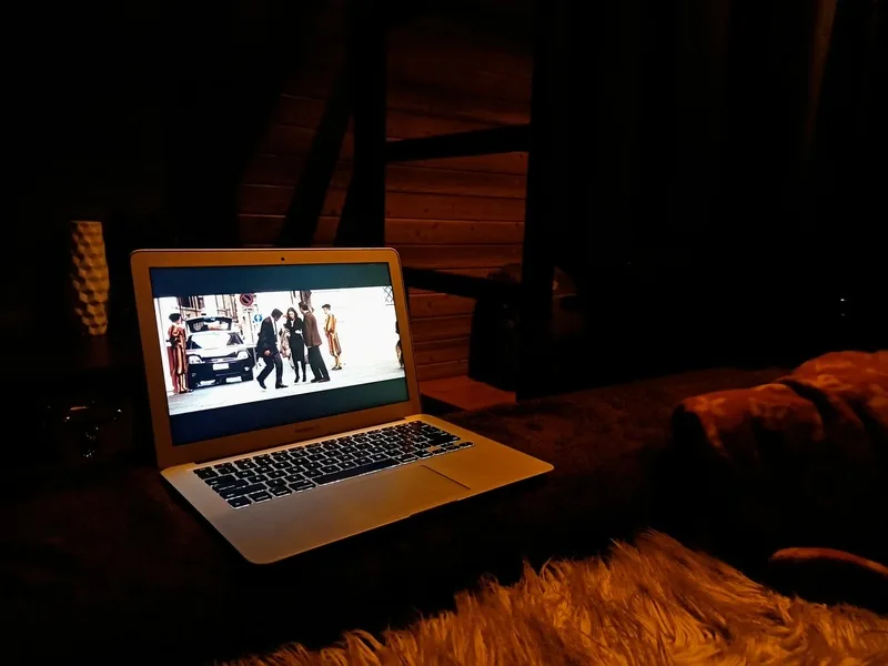 watch and chill while camping