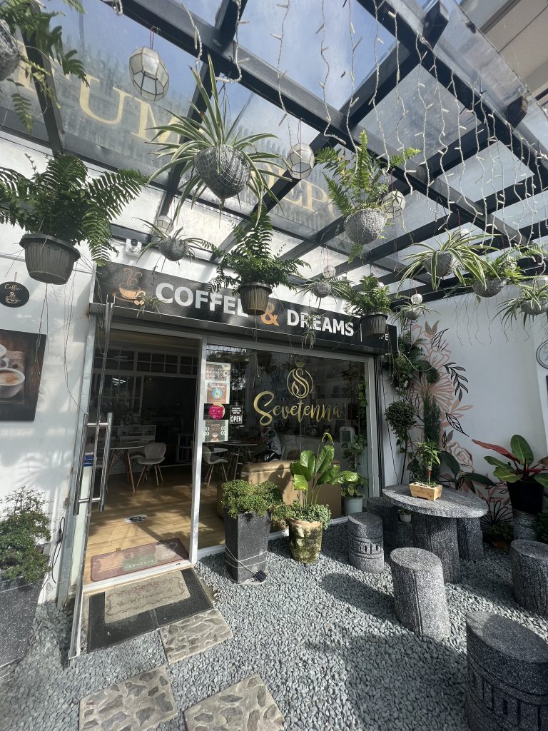 the exterior look design of coffee and dreams