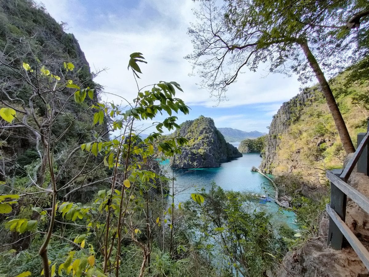 the viewing deck of kayangan lake