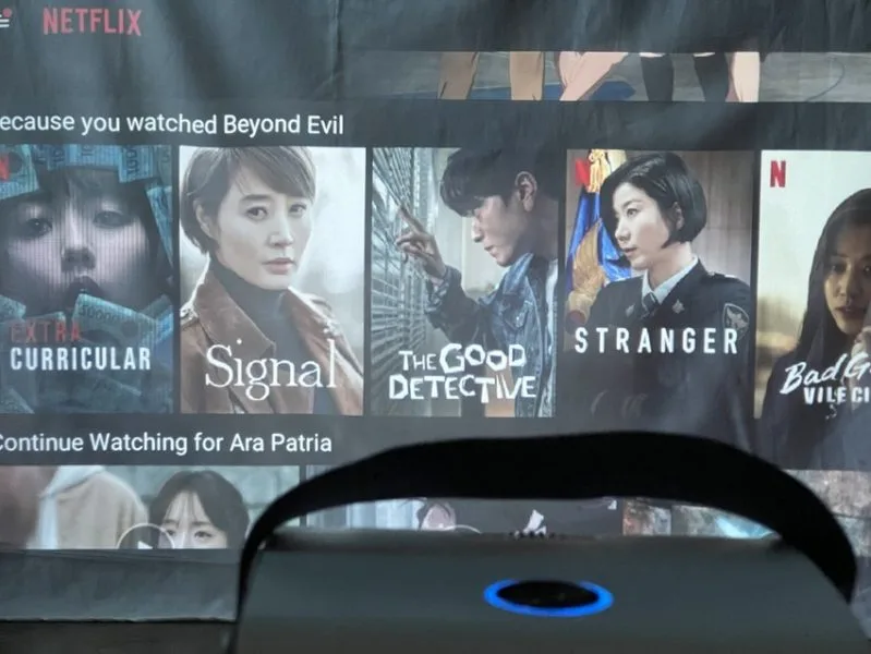 a set of kdrams in a projector