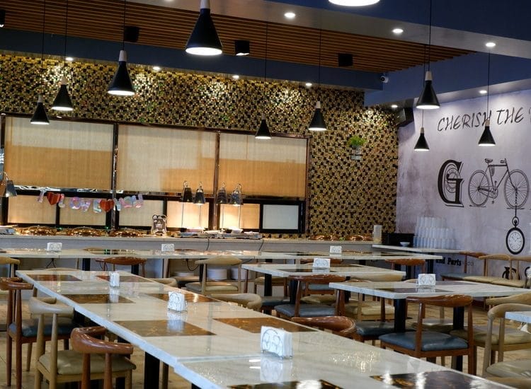 inside yoki buffet restaurant