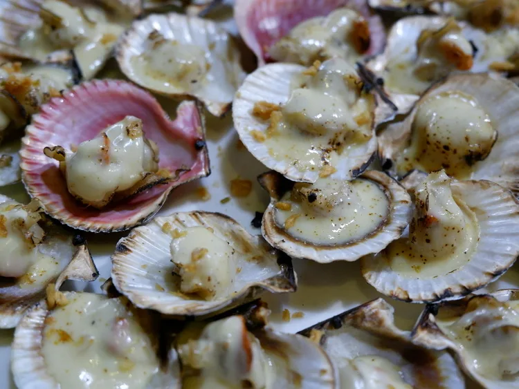 baked scallops at balai seafood restaurant