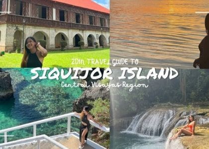 siquijor itinerary for two days