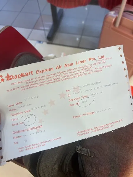 travel to kuala lumpur to singapore by bus