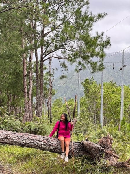 morning trek to sagada blue soil hills