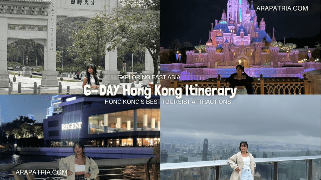 hong kong itinerary for 6 days