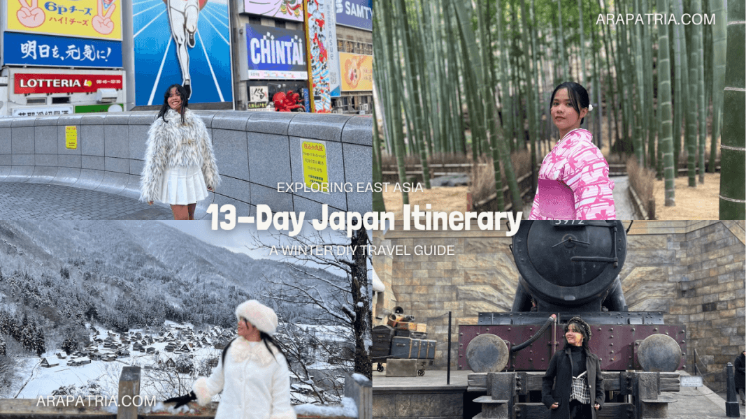 diy japan itinerary for 13 days for firs timers