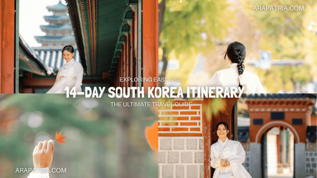south korea itinerary for 14 days for first timers