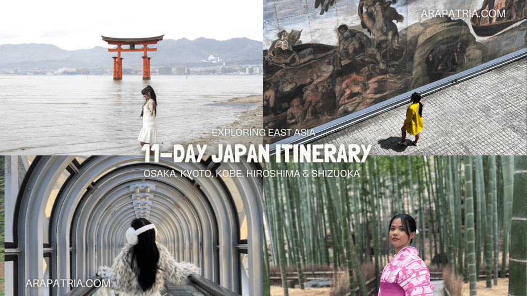 detailed japan itinerary for 11 days
