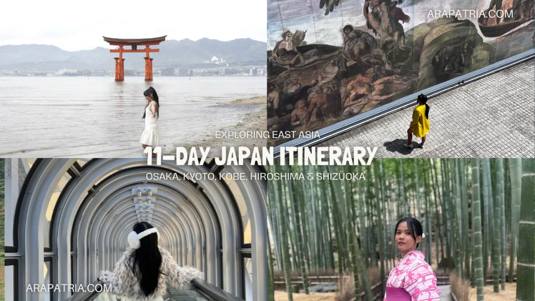 detailed japan itinerary for 11 days